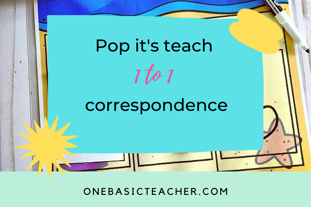 Pop-It's teach 1 to1 correspondence