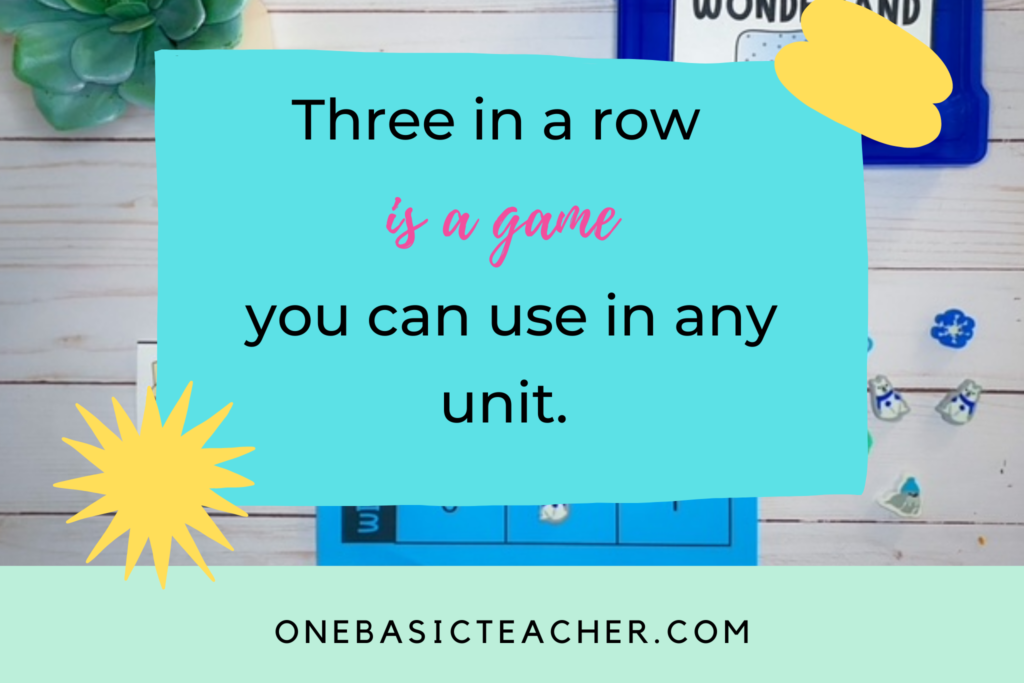 three in a row for math games